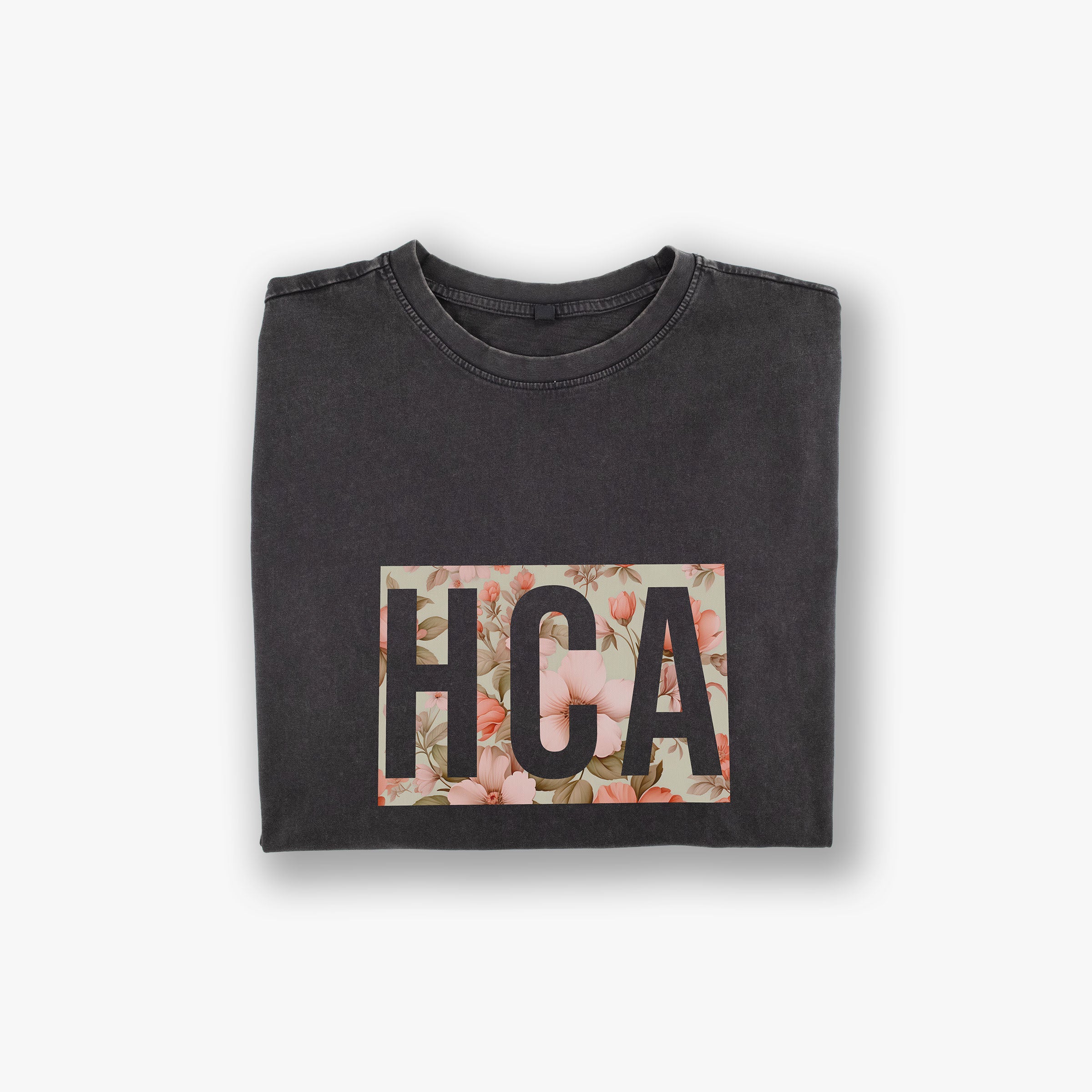 Oversized Acid Wash Tee - HCA Flowers