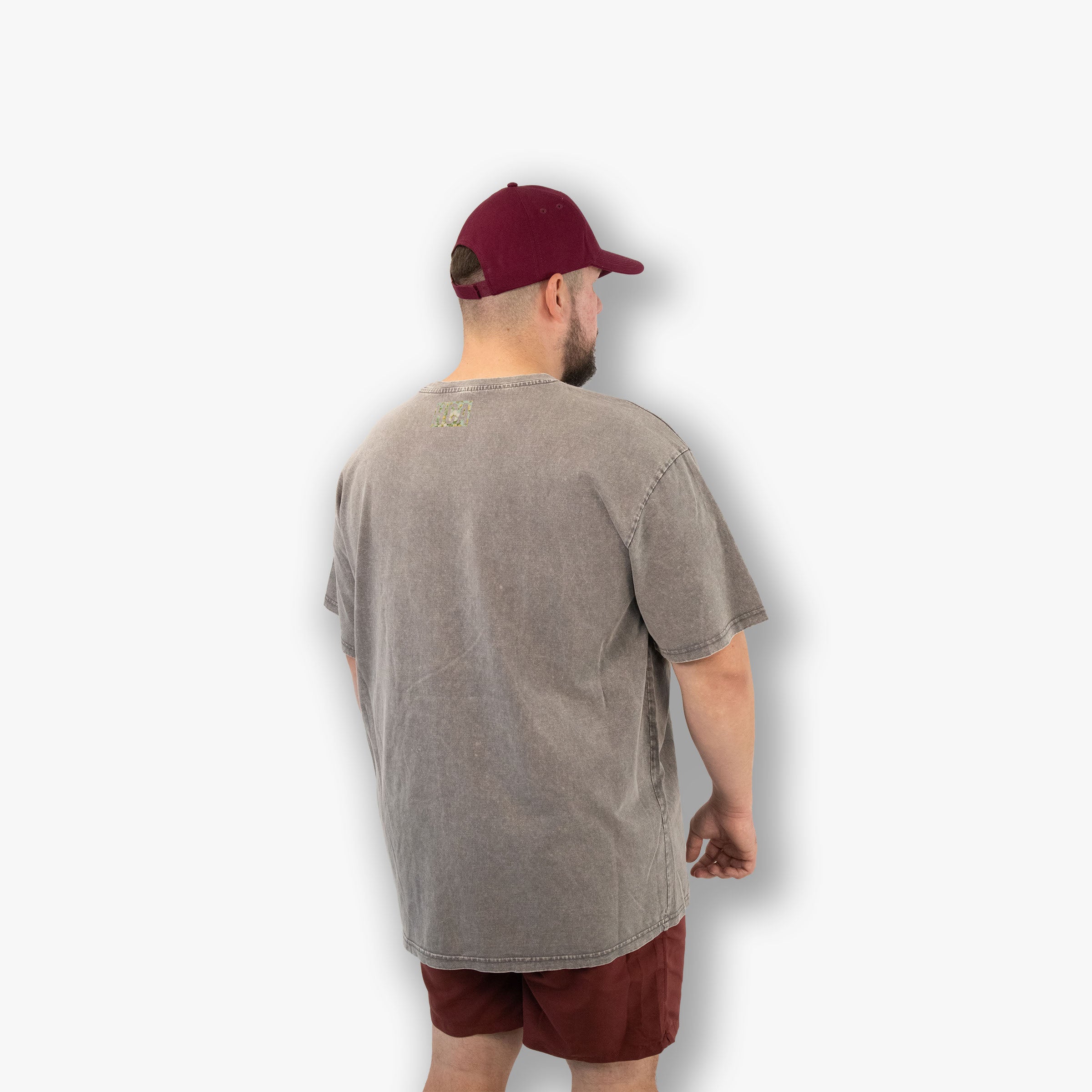 Oversized Acid Wash Tee - HCA Flowers