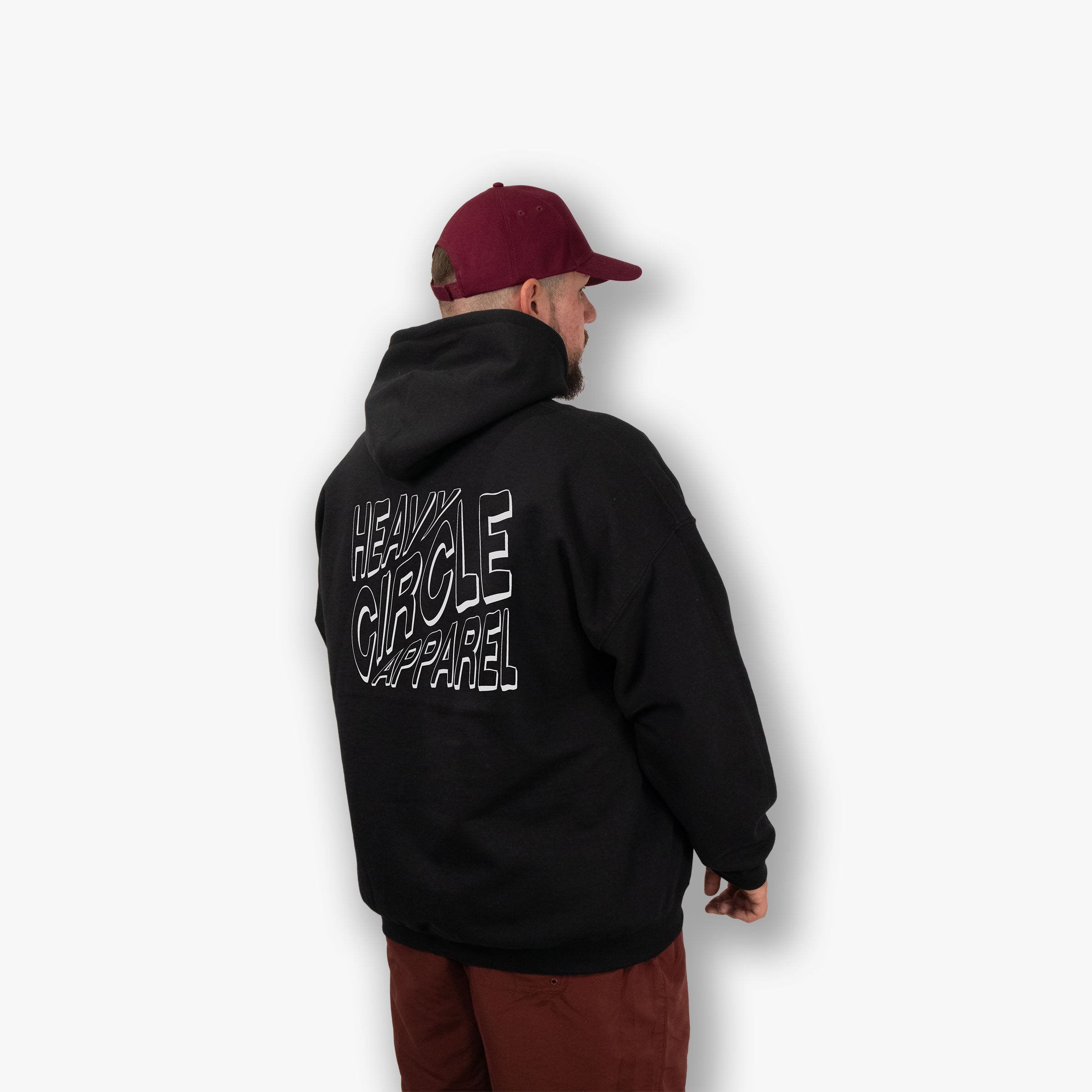 Hoodie - Heavy Circle Square
