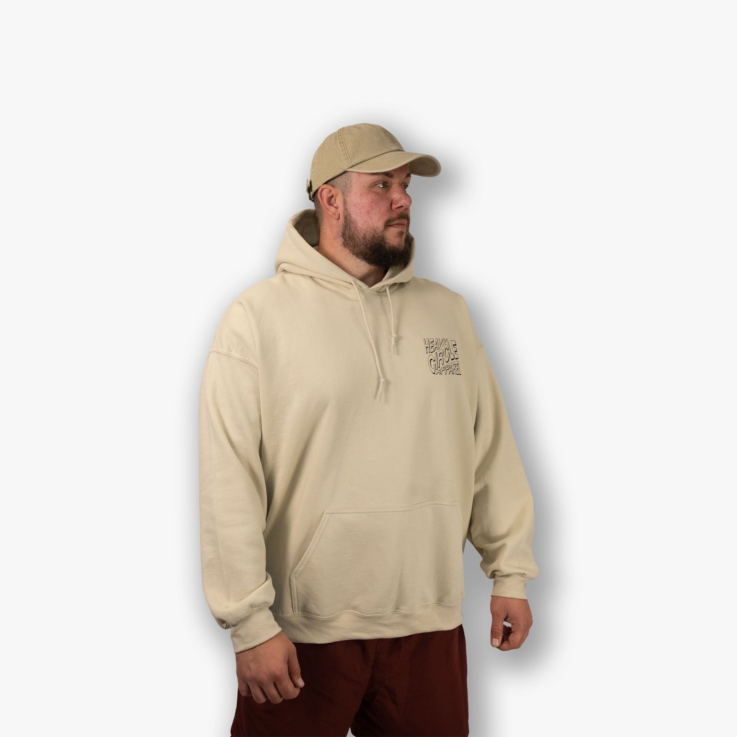 Hoodie - Heavy Circle Square