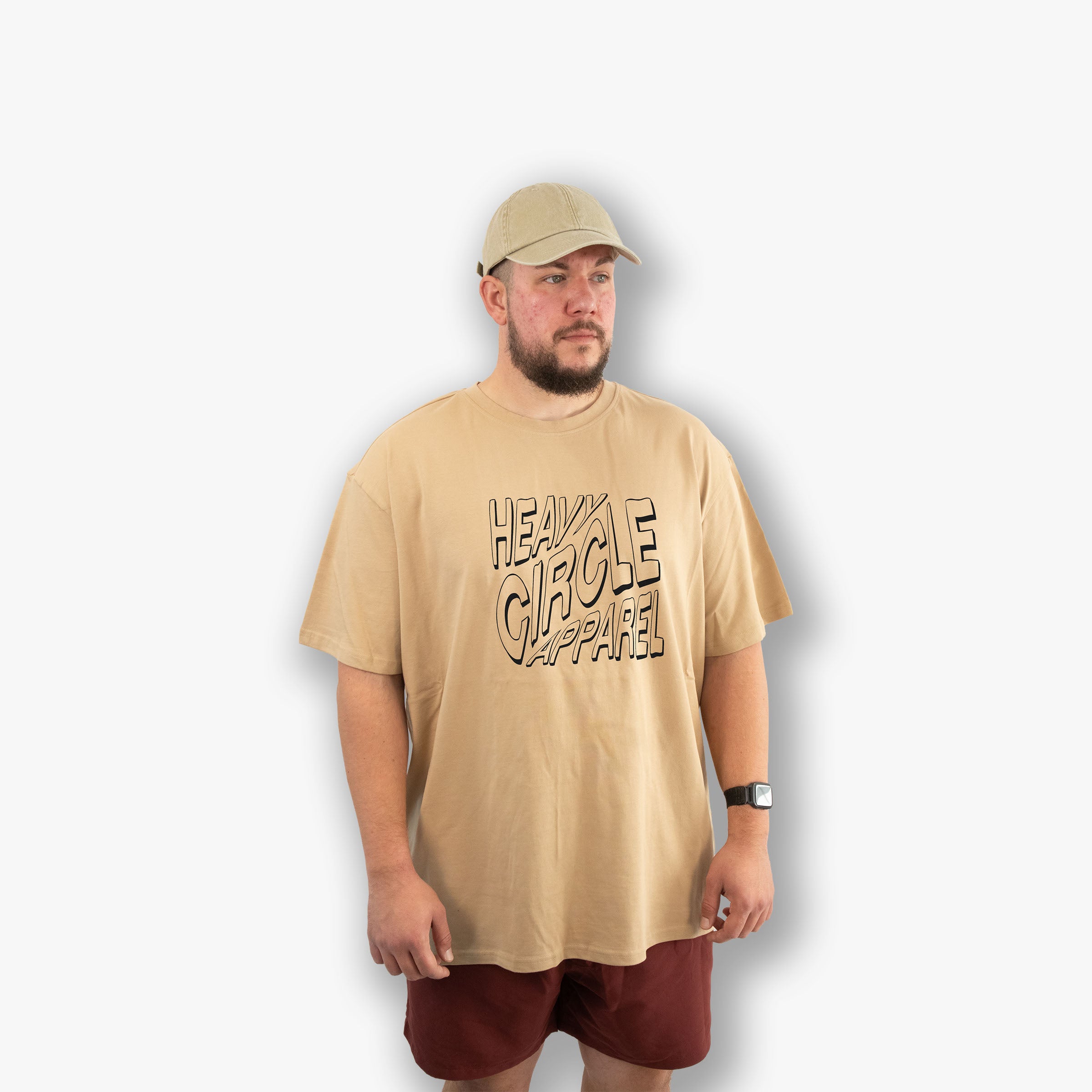 Oversized Tee - Heavy Circle Square