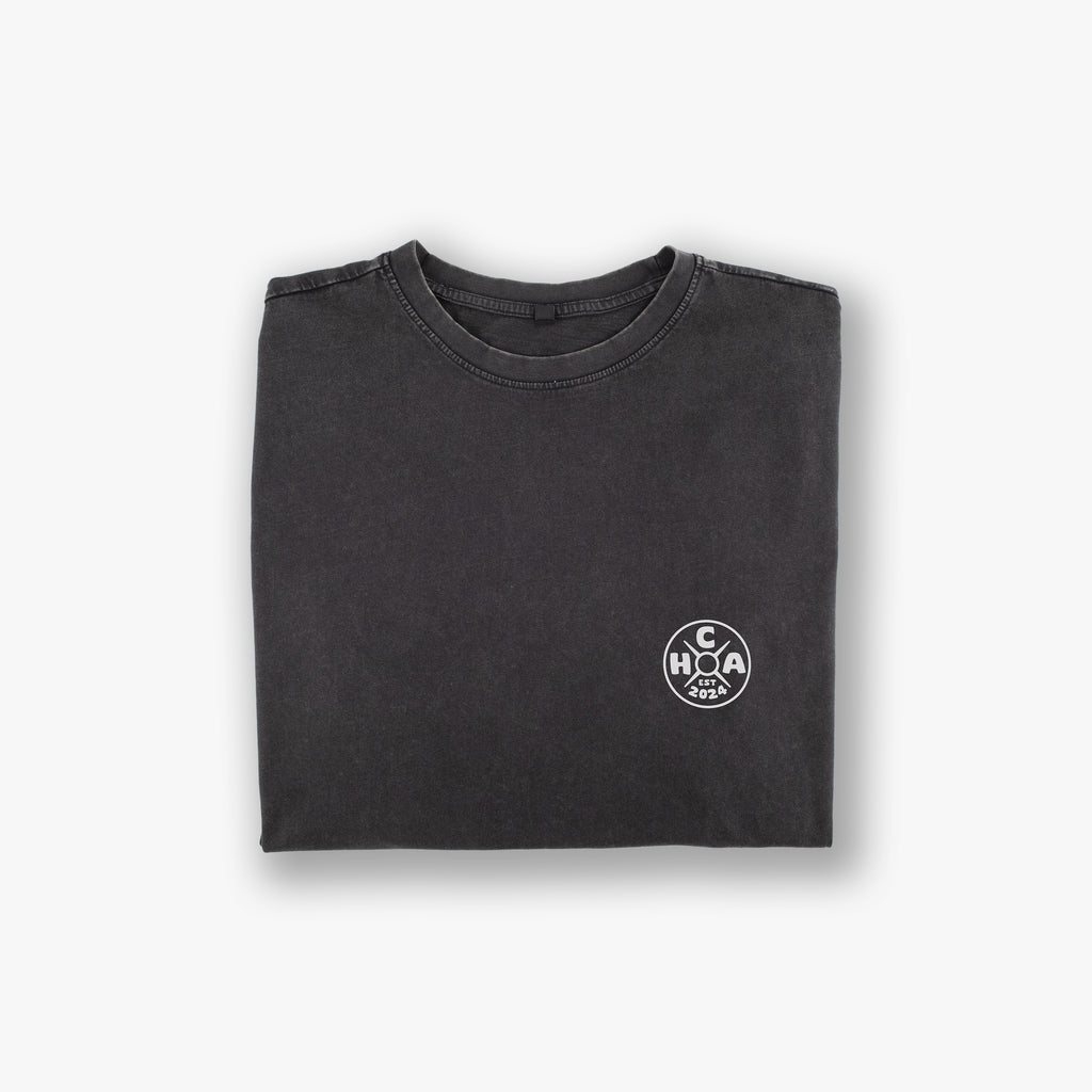 Oversized Acid Wash Tee - Logo