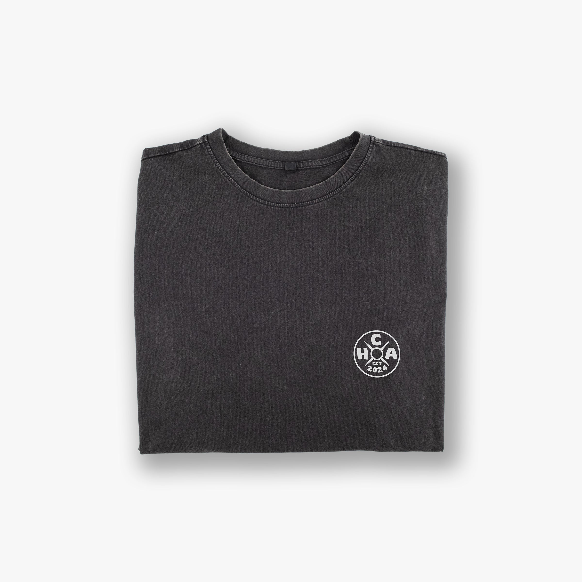 Oversized Acid Wash Tee - Logo