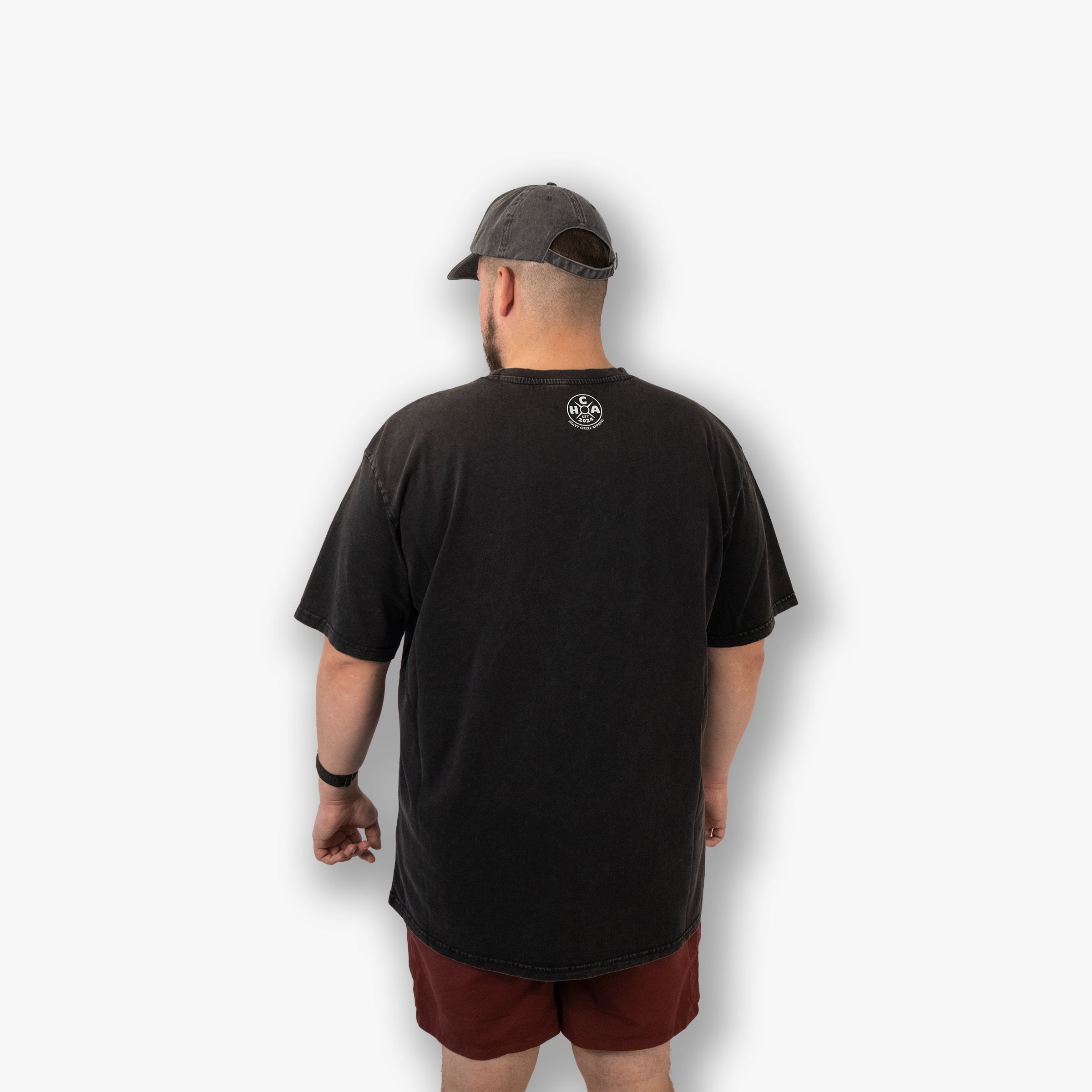 Oversized Acid Wash Tee - Logo