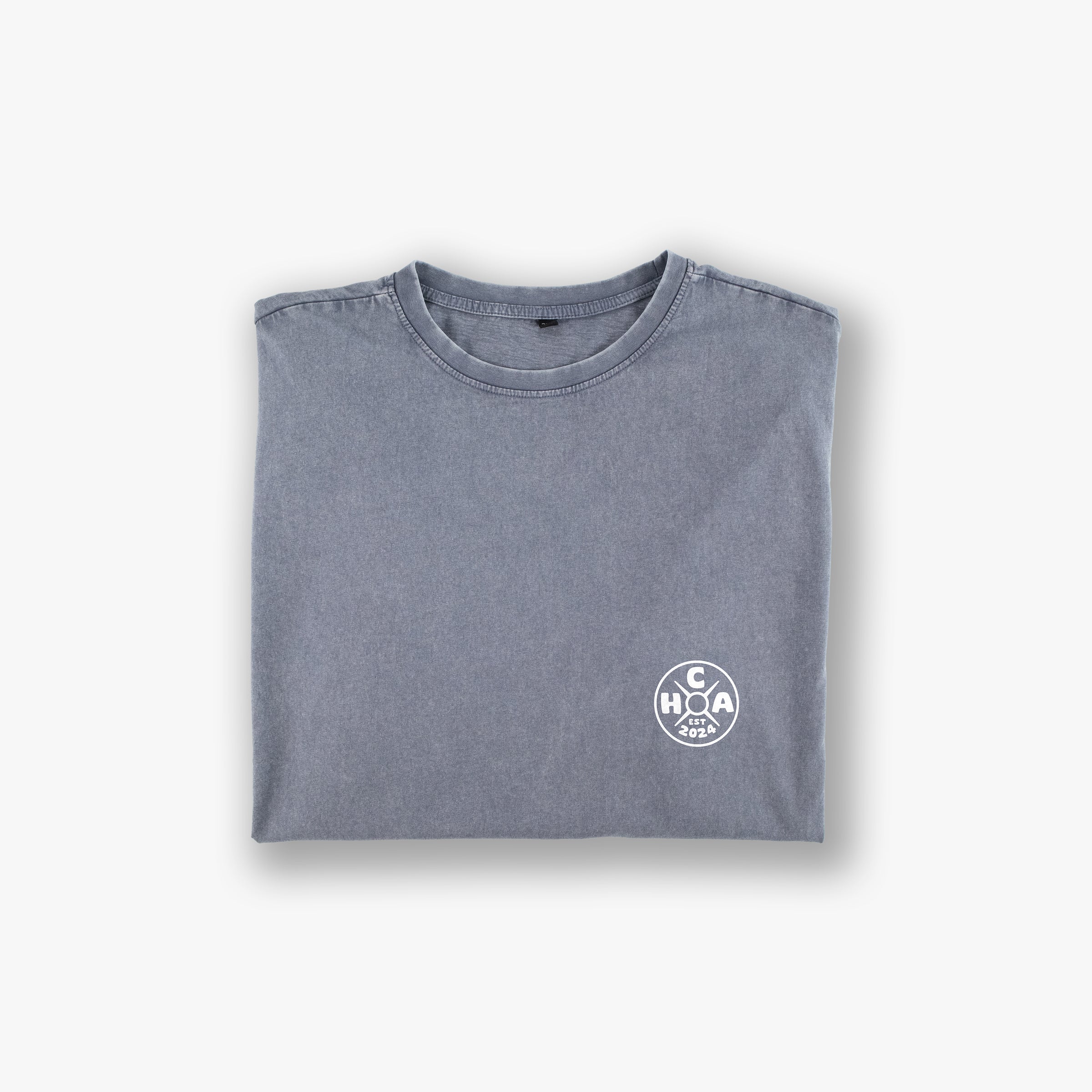 Oversized Acid Wash Tee - Logo