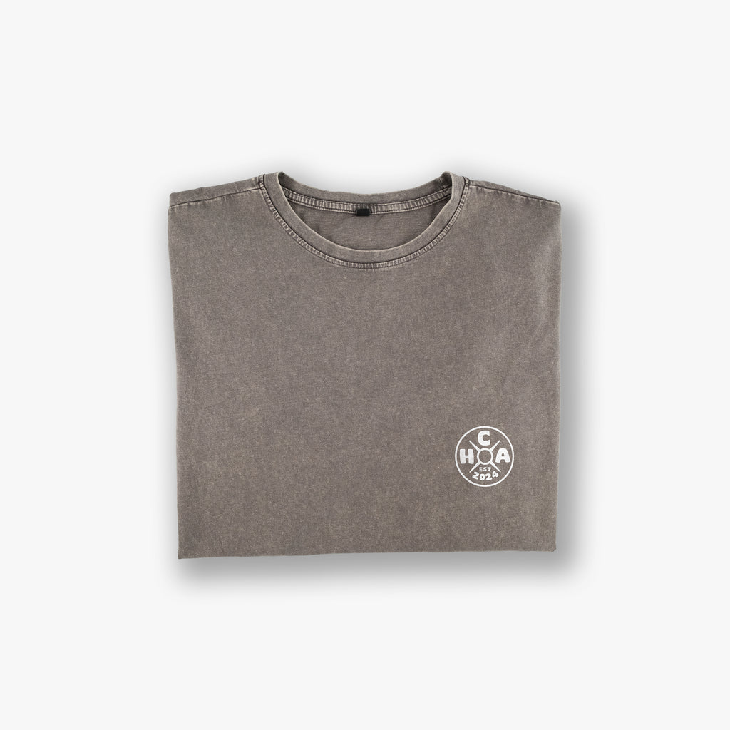Oversized Acid Wash Tee - Logo