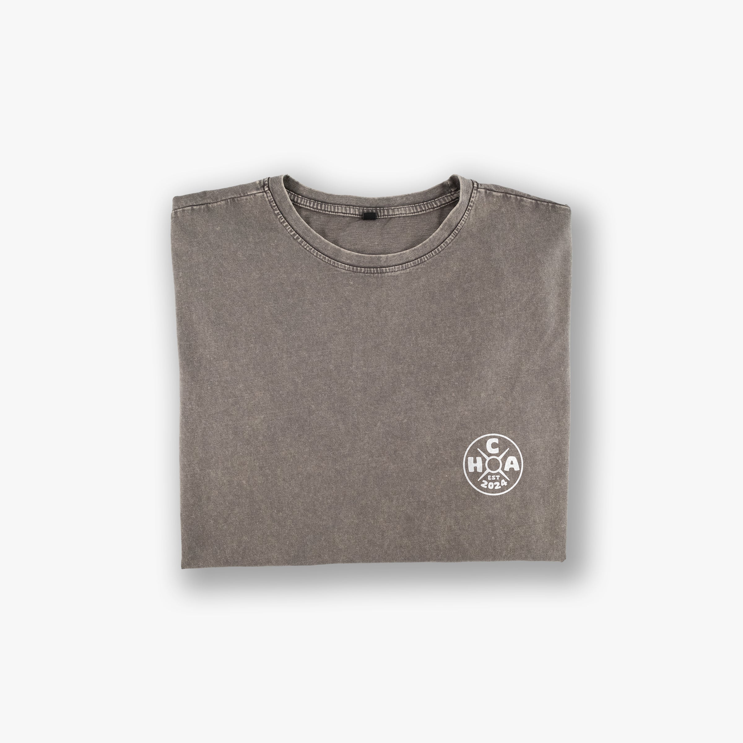 Oversized Acid Wash Tee - Logo