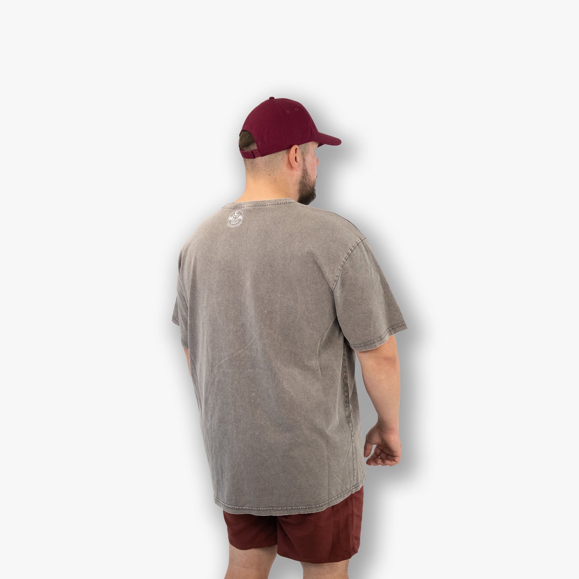 Oversized Acid Wash Tee - Logo