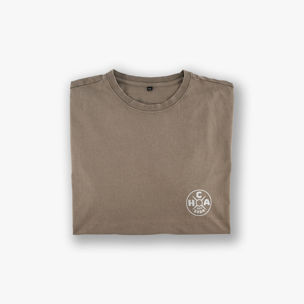 Oversized Acid Wash Tee - Logo