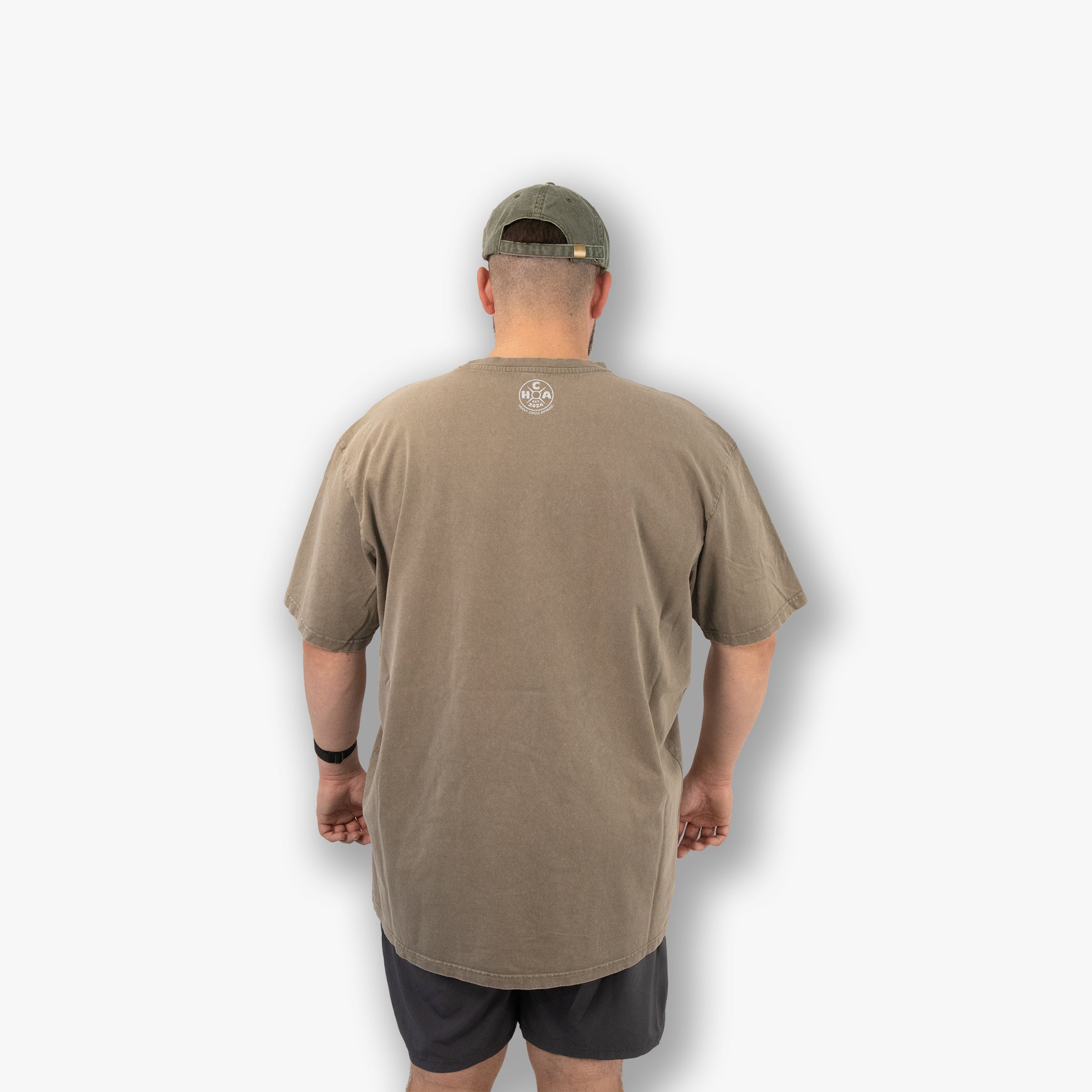 Oversized Acid Wash Tee - Logo